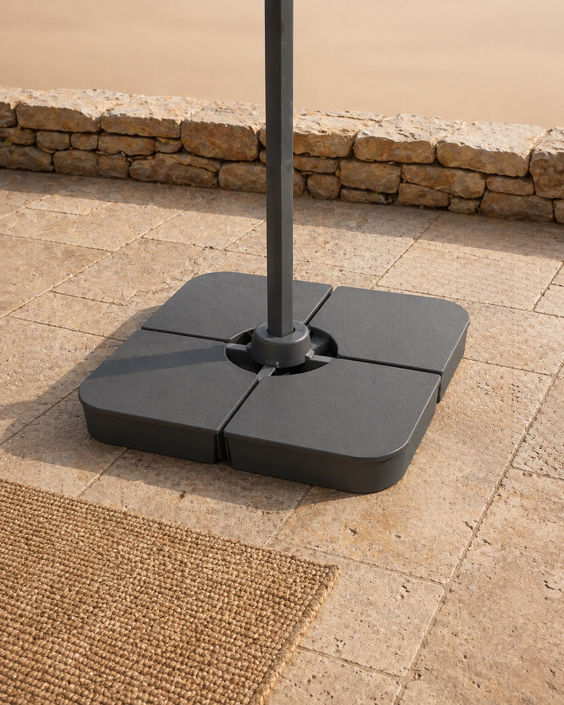 Kit Ancrage Vents du Sud lestage 100 kg pour parasol déporté cantilever