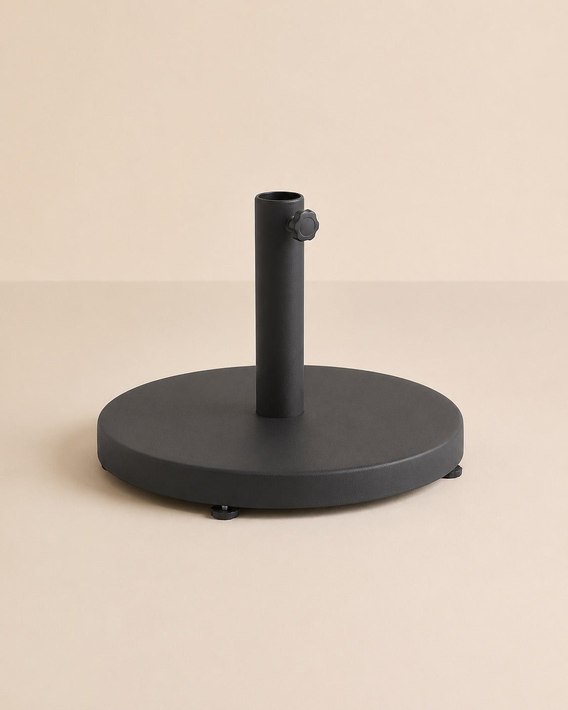 Socle Bastide pied parasol droit acier laqué anthracite 24,6 kg