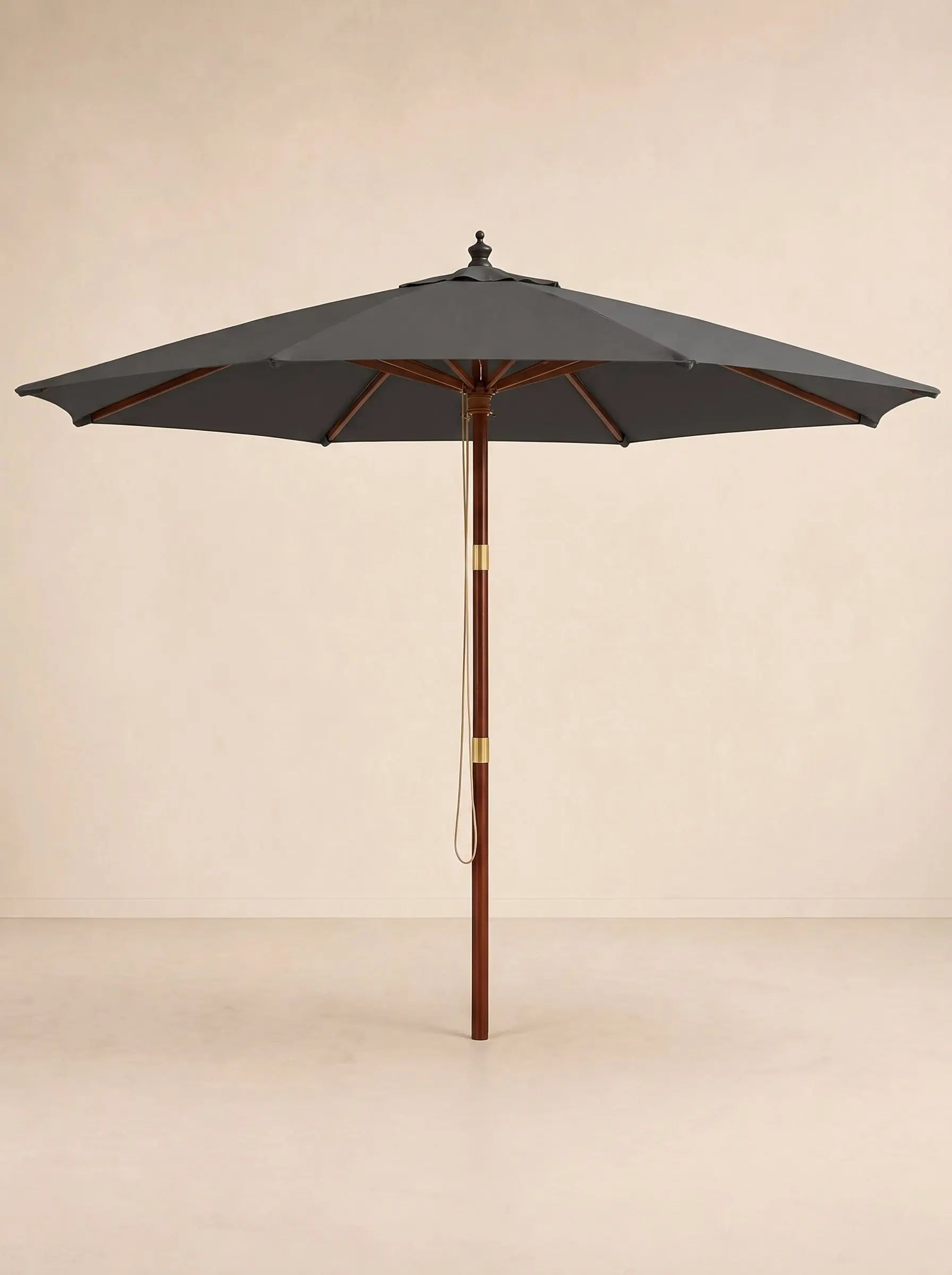 Le Domaine | Parasol droit bois 4m XL double toit aéré