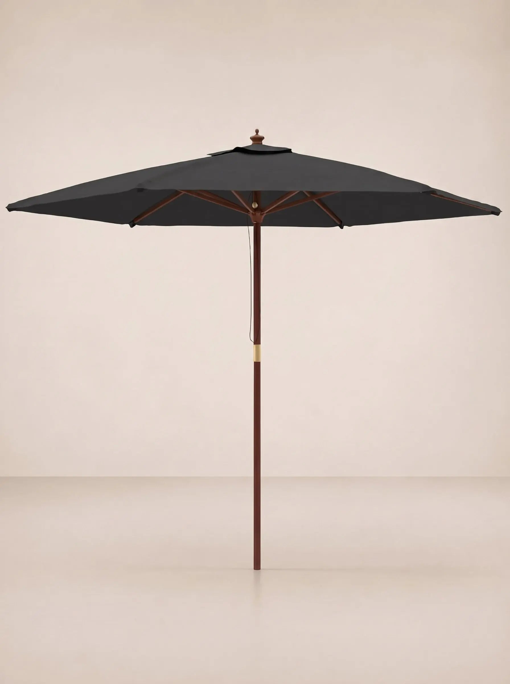 Le Mas | Parasol droit bois 3m double toit aéré